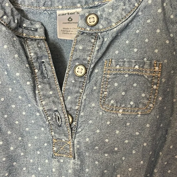 Baby girls, jeans, jumpsuit 6 months - Picture 6 of 7